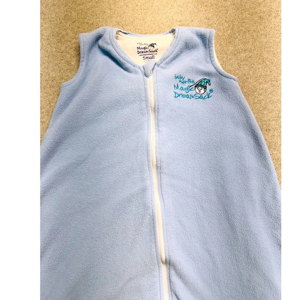 Baby Merlin's Magic Dream Sack Wearable Blanket Blue Fleece Small 6-12 Months